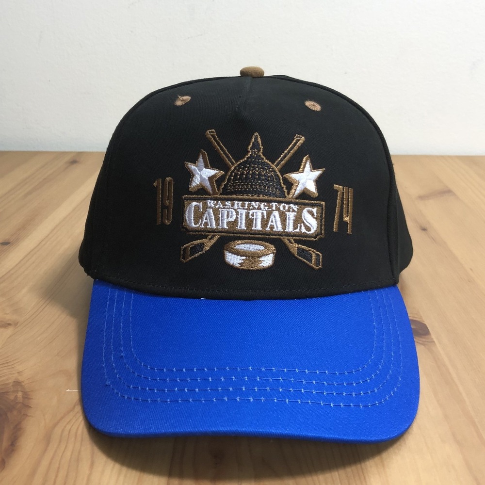 Washington Capitals Pierre-Luc Dubois Design 1974 Snapback Hat One Size Black